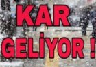 KAR GELİYOR