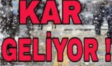 KAR GELİYOR
