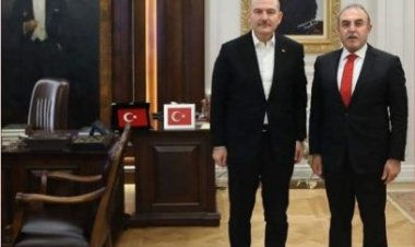 ATILGAN YILMAZ İÇİŞLERİ BAKANI SÜLEYMAN SOYLUYU MAKAMINDA ZİYARET ETTİ